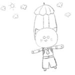 お絵かき日記_No38〜朝はローソンのコーヒーで一息〜